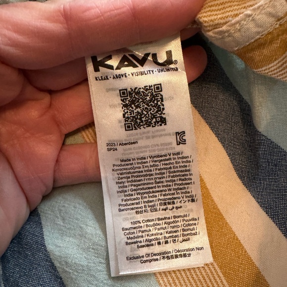 Kavu Aberdeen Shorts - Palisade Stripe - size Medium - Picture 8 of 9